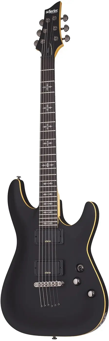 Schecter Demon-6 Electric Guitar - Aged Black Satin