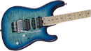 MJ San Dimas Style 1 HSH FR M QM, Maple Fingerboard, Caribbean Burst