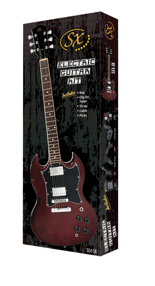 Essex SG Electric Guitar Pack with Accessories at Five Star Music 102 Maroondah Highway Ringwood Melbourne Music Guitar Store.