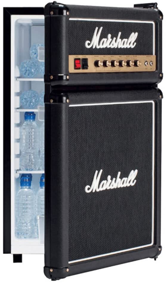 Marshall 92L Bar Fridge w/Black Speaker Guitar Amp Design