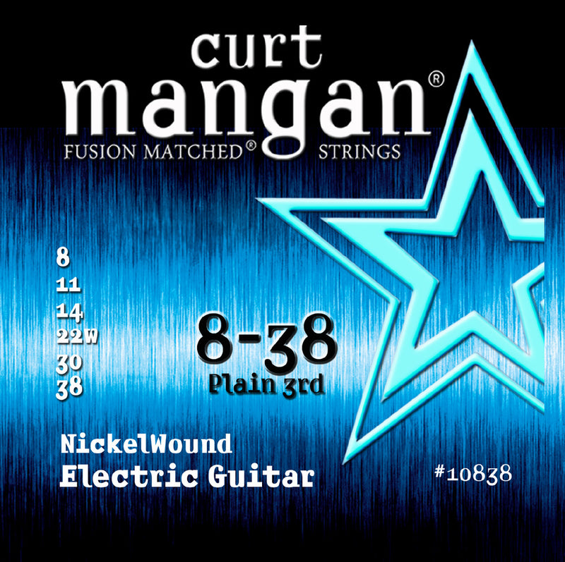 Curt Mangan 8-38 Nickel Wound Electric Guitar Strings