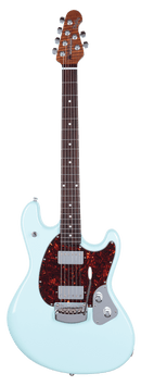 Ernie Ball Music Man Stingray Guitar HH Trem Powder Blue