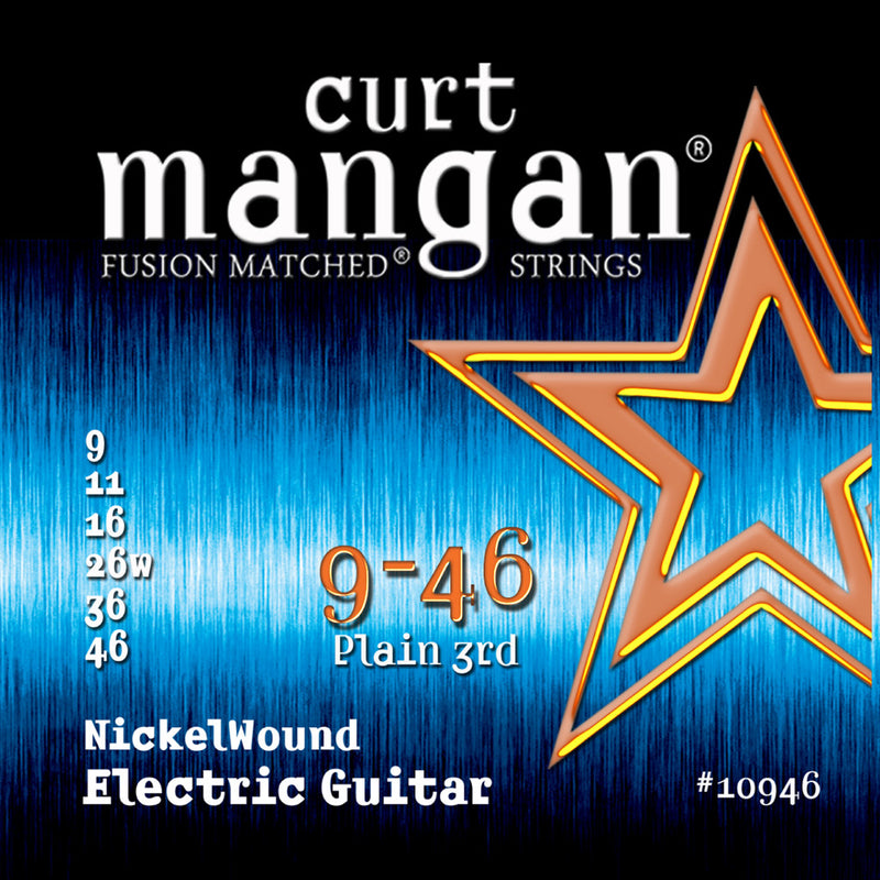Curt Mangan 9-46 Electric Guitar Nickel Wound Set