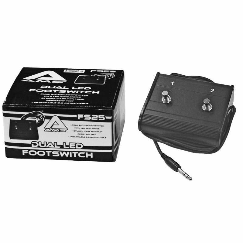 Footswitch On/Off Stereo Cable with 2 LEDs at Five Star Music 102 Maroondah Highway Ringwood Melbourne Music Guitar Store.