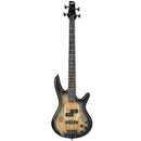 IBANEZ GIO SR200SM 4 String Electric Bass Guitar in Spalted Maple Natural Grey Burst at Five Star Music 102 Maroondah Highway Ringwood Melbourne Music Guitar Store.