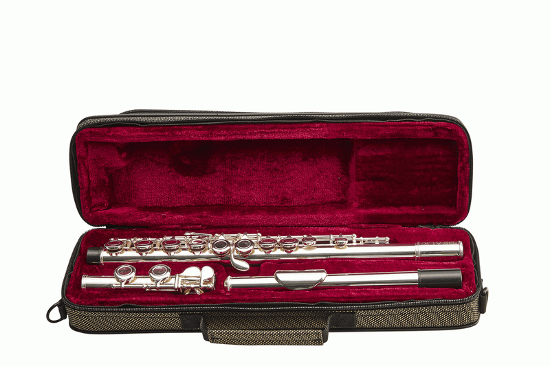 BEALE FL200 Flute Silver Plated Body with C Foot Joint with Case