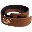 Maton Deluxe Guitar Strap 2.5" Soft Brown at Five Star Music 102 Maroondah Highway Ringwood Melbourne Music Guitar Store.