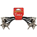 AMS617 Patch Cable 6-Pack w/ Right Angle Jacks (6 Inch)