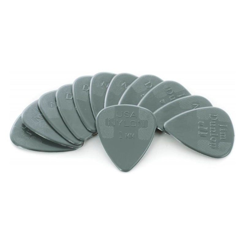 Jim Dunlop JP210 Nylon Greys Players Pack (12 Pack) – 1.00mm