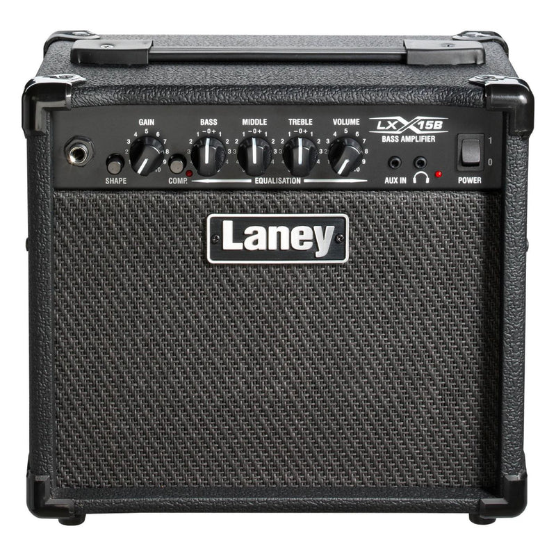 Laney LX15B Bass Combo Amplifier with 2x 5in Speaker in Black (15w)
