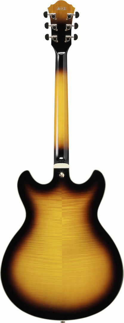 Ibanez AS93FM Artcore Electric Guitar Semi-Hollow - Antique Yellow Sunburst