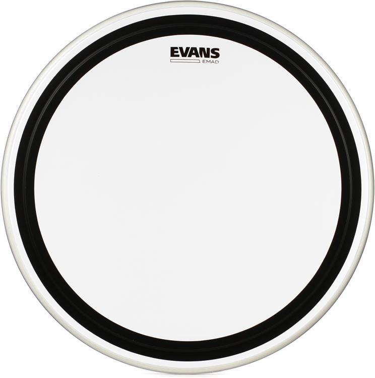 Evans EMAD 22 Inch Bass Drum Head Batter Clear at Five Star Music 102 Maroondah Highway Ringwood Melbourne Music Guitar Store.