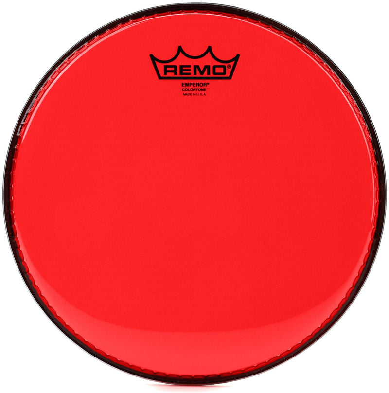 Remo Emperor Colortone Red 14 Inch at Five Star Music 102 Maroondah Highway Ringwood Melbourne Music Guitar Store.
