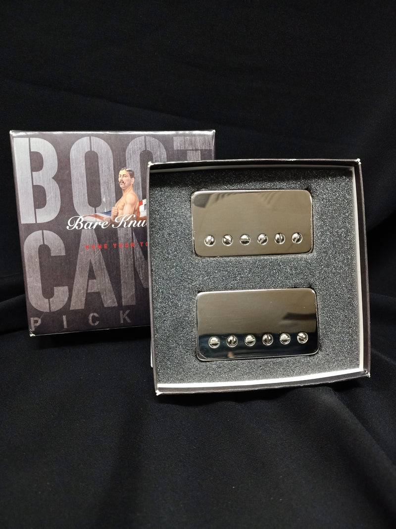 Bare Knuckle Boot Camp "True Grit" Humbucker Set - Covered Nickel
