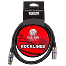 Carson Rocklines Balanced Cable XLR Female to XLR Male (6ft)