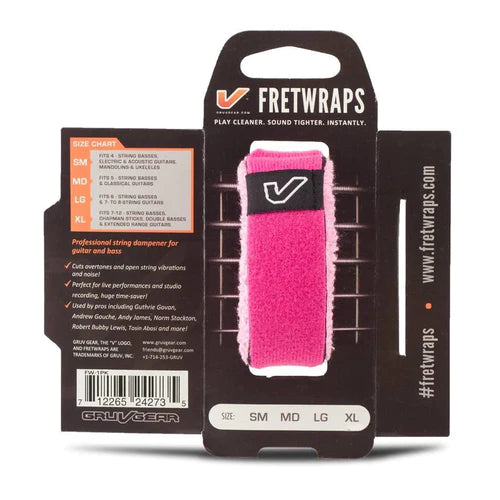 Gruv Gear FretWraps String Muter 1-Pack Pink, Small