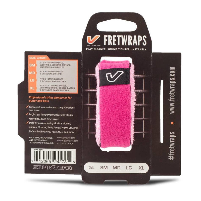 Gruv Gear FretWraps String Muter 1-Pack Pink, Medium