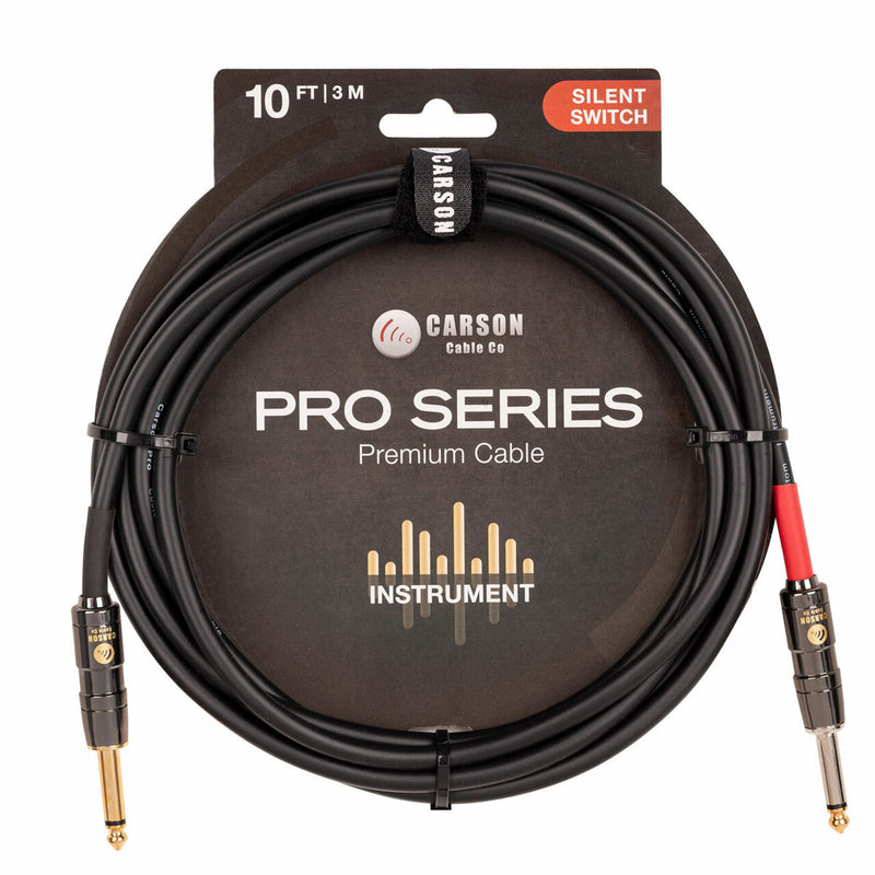 Carson Silent Switch Pro 10 foot Guitar Cable