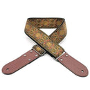 DSL JAC20-APR-ORANGE Jacquard Weaving Guitar Strap - 2" (APR-ORANGE) at Five Star Music 102 Maroondah Highway Ringwood Melbourne Music Guitar Store.