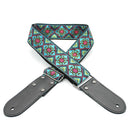 DSL JAC20-BABYLON-BLUE Jacquard Weaving Guitar Strap - 2"