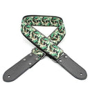 DSL JAC20-CAMP-GREEN Jacquard Weaving Guitar Strap at Five Star Music 102 Maroondah Highway Ringwood Melbourne Music Guitar Store.