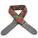 DSL JAC20-FG-RED Jacquard Weaving Guitar Strap - 2" (FG-RED) at Five Star Music 102 Maroondah Highway Ringwood Melbourne Music Guitar Store.