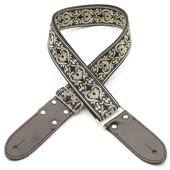2 Inch Jacquard Webbing Strap Gold And Silver Pa.