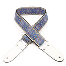 DSL JAC20 Jacquard Guitar Strap (SAL Design, Blue, 2")