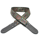 DSL JAC20-SHIRAZ-RED Jacquard Weaving Guitar Strap - 2" (SHIRAZ-RED)