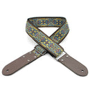 DSL JAC20-TAD-YELLOW Jacquard Weaving Guitar Strap - 2" (TAD-YELLOW)