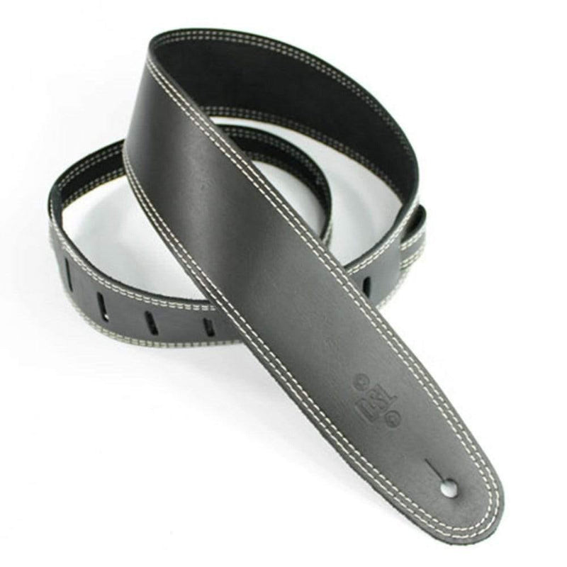 DSL SGE Classic Guitar Strap (Black with Beige Stitching, 2.5") at Five Star Music 102 Maroondah Highway Ringwood Melbourne Music Guitar Store.