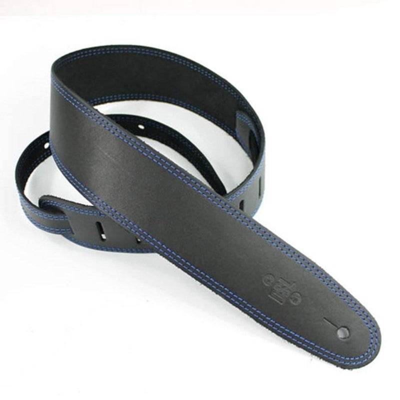 DSL SGE Classic Guitar Strap (Black with Blue Stitching, 2.5") at Five Star Music 102 Maroondah Highway Ringwood Melbourne Music Guitar Store.