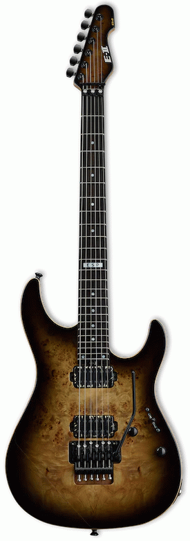 ESP E-II SN-II Snapper Electric Guitar - Black Natural Burst