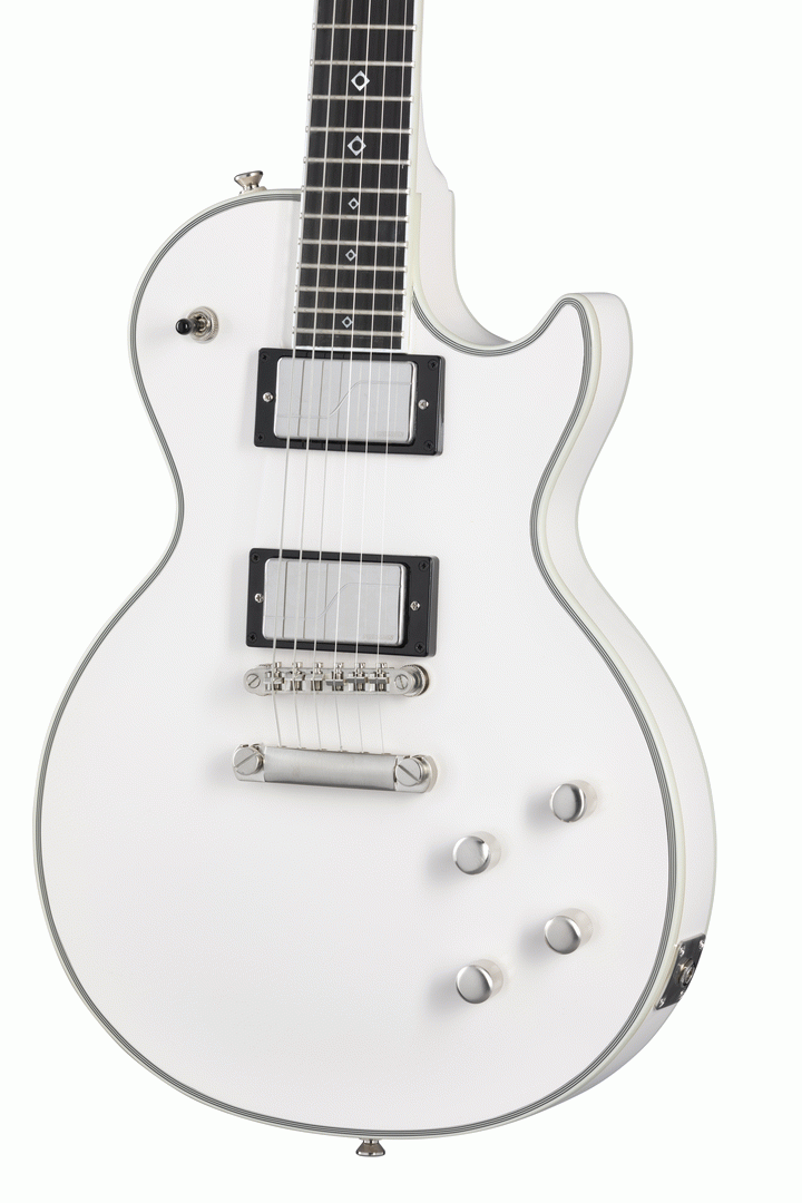 Epiphone Jerry Cantrell Signature Les Paul Custom Prophecy Electric Guitar White w/ Hardcase