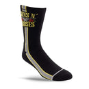 GNR "Side Stripe" Large Crew Socks in Black (1-Pair)