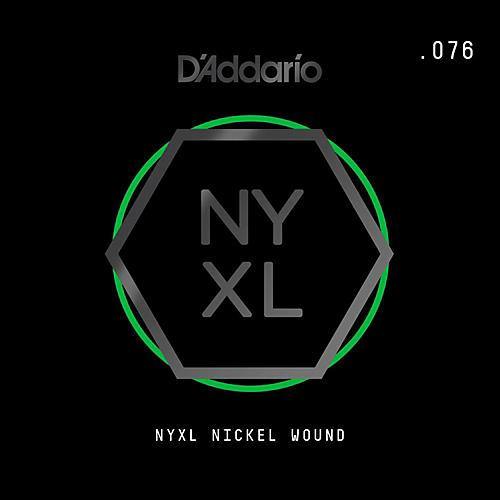 D'Addario NYNW076 NYXL Nickel Wound Electric Guitar Single String, .076 at Five Star Music 102 Maroondah Highway Ringwood Melbourne Music Guitar Store.