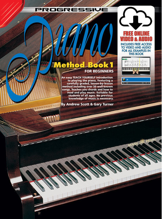 Progressive Piano Method Book 1 Book/Online Video & Audio