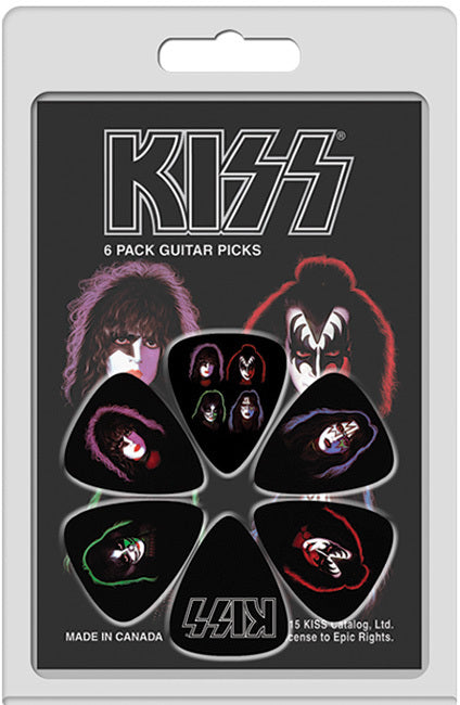 "KISS" Licensed Guitar Picks (6-Pack)