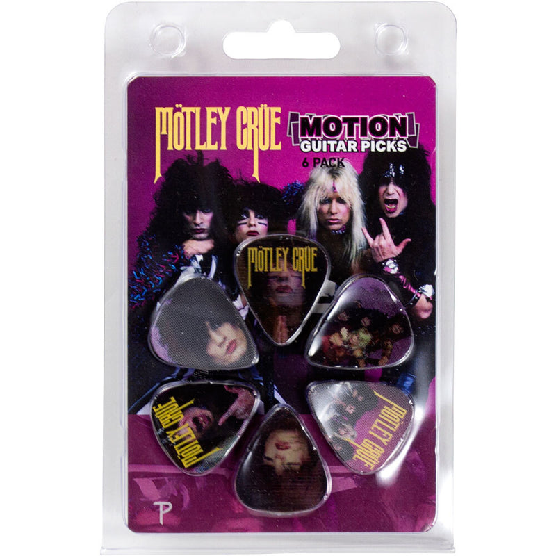 "Motley Crue - 1985" Licensed Motion Guitar Picks (6-Pack)