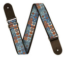 XTR Vintage Light Blue Pattern Guitar Strap