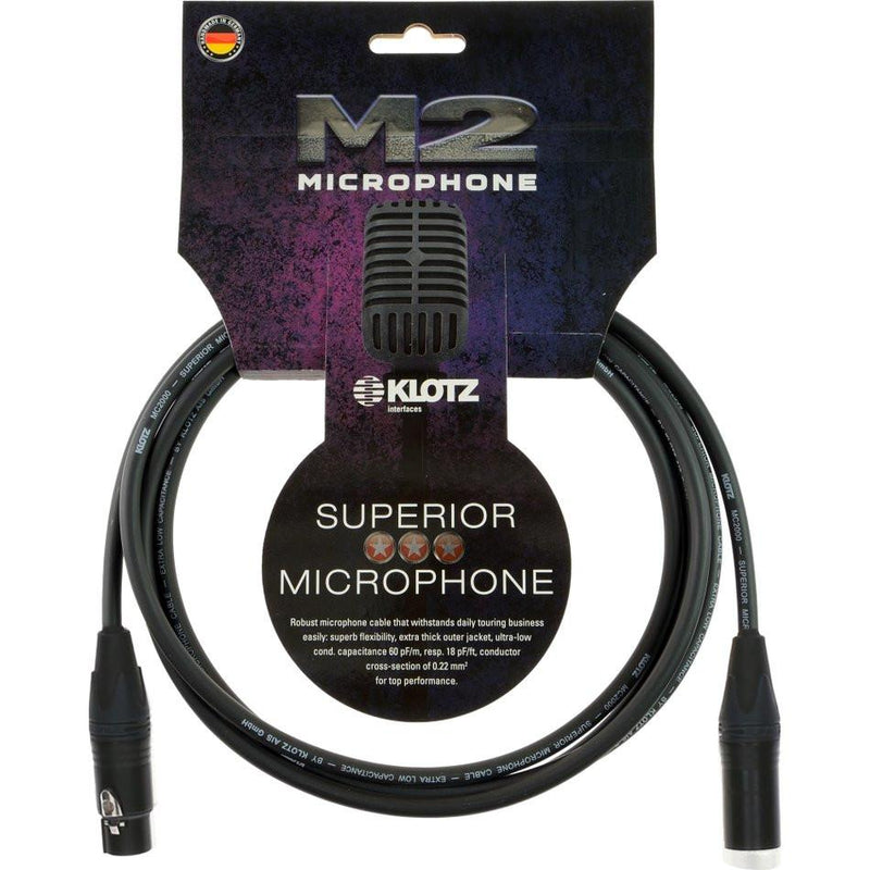 Klotz M2 Microphone 5M Male XLR To Female XLR