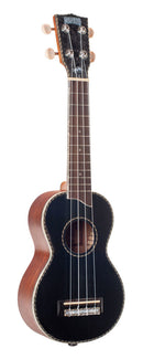Mahalo Pearl Series Soprano Ukulele - Black w/ Bag