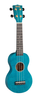 Mahalo Slimline Soprano Ukulele - Transparent Blue