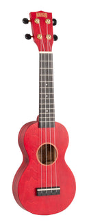 Mahalo Slimline Soprano Ukulele - Transparent Red