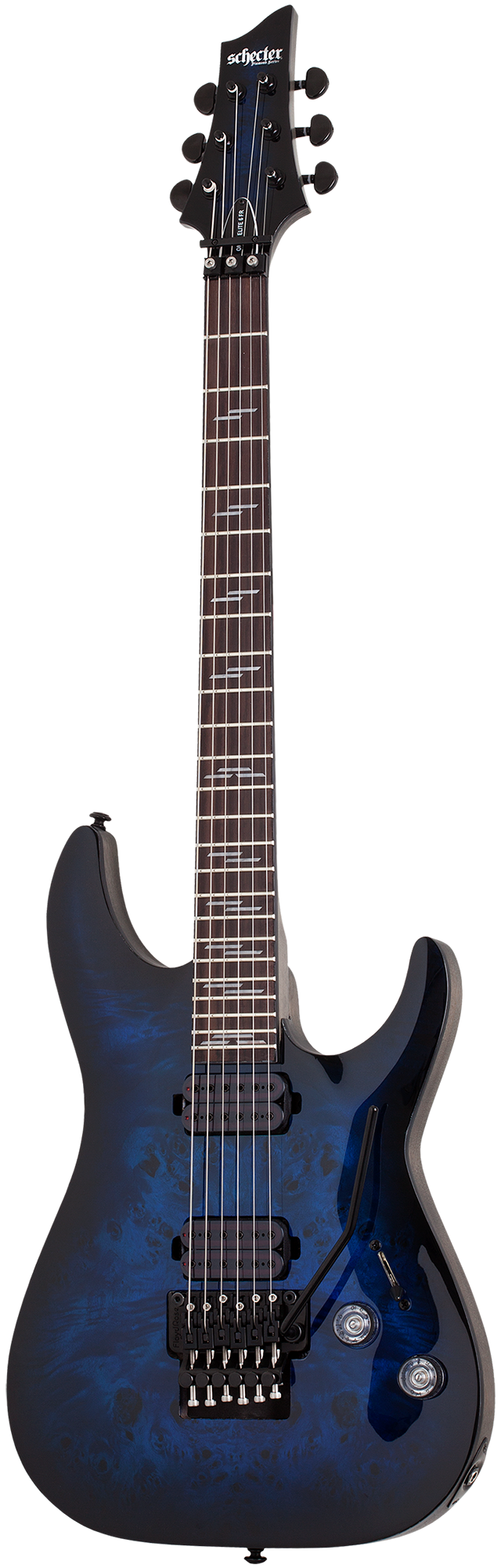 Schecter Omen Elite-6 FR - See Thru Blue Burst