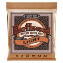 Ernie Ball Earthwood Light Phosphor Bronze Acoustic Guitar String, 11-52 Gauge.