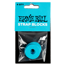 Ernie Ball Strap Blocks - Blue - 4 Pack