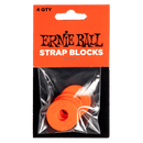 Ernie Ball Strap Blocks - Red - 4 Pack