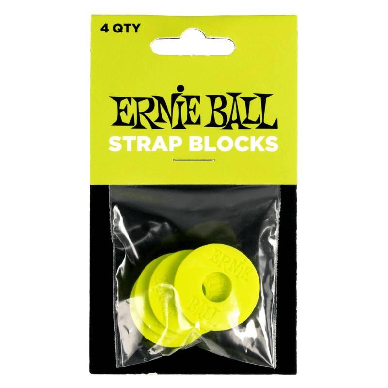 Ernie Ball Strap Blocks - Green - 4 Pack