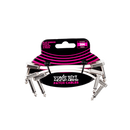 Ernie Ball Flat Ribbon 3-Pack Patch Cables - White - 3"